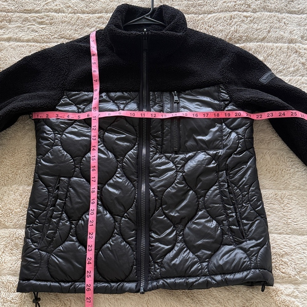 Koolaburra By UGG Teddy Quilted Jacket Size Medium Black - Picture 8 of 10